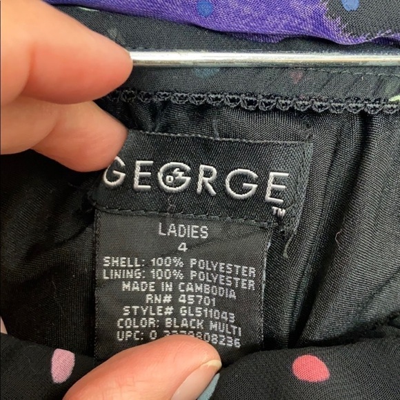 George Black Polka Dot Maxi Skirt - Picture 3 of 3